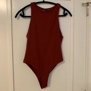 Zara Deep Red Bodysuit